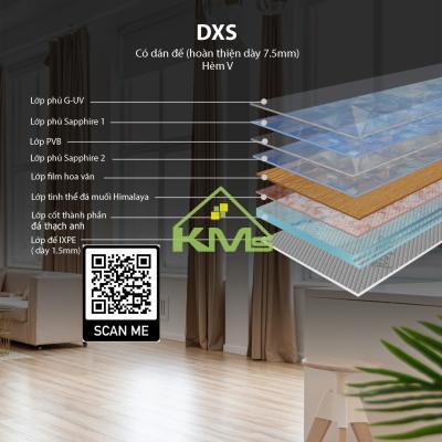 Sàn Kobler DXS26 Diamond Himalaya Salt 7.5mm – Hèm V, Màu K26 Heritage Greece Tông Xám