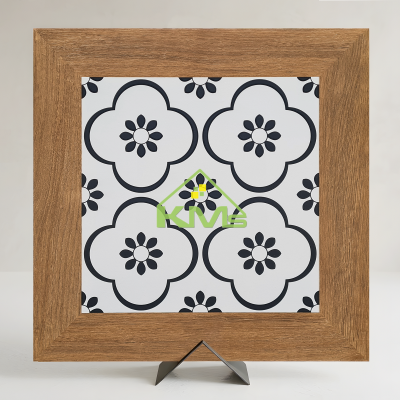 Gạch Novita Wood Harmony 12 – Gạch Bông Viền Gỗ 60x60cm